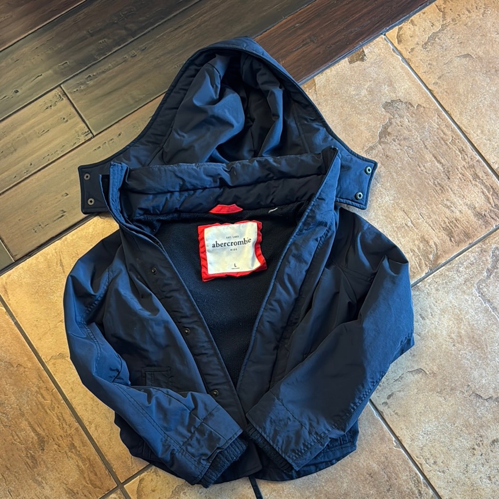 Abercrombie Navy Hooded Jacket